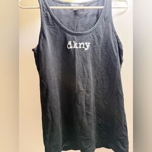 DKNY Black Cotton Tee